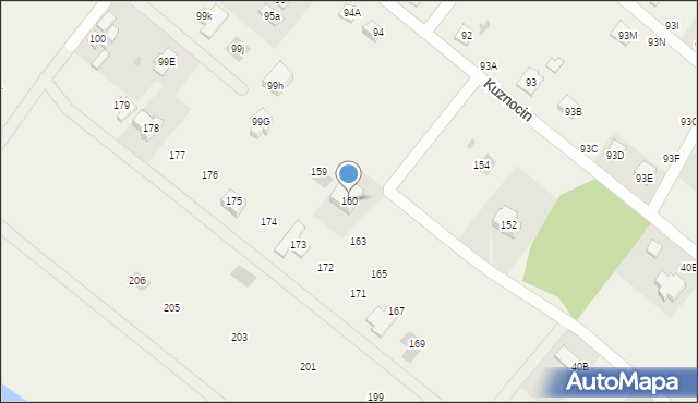 Kuznocin, Kuznocin, 160, mapa Kuznocin