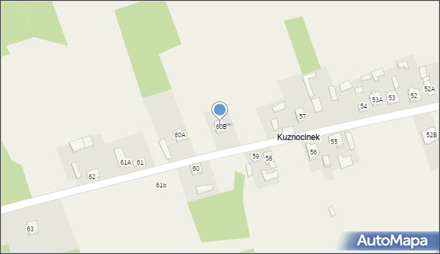 Kuznocin, Kuznocin, 60B, mapa Kuznocin