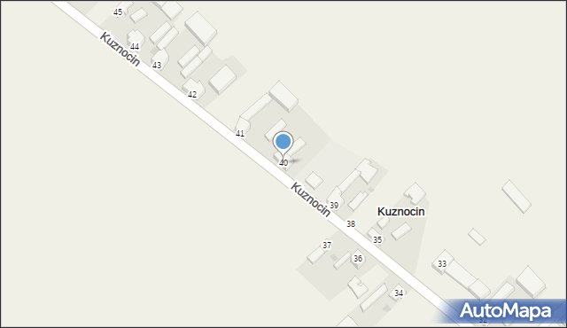 Kuznocin, Kuznocin, 40, mapa Kuznocin