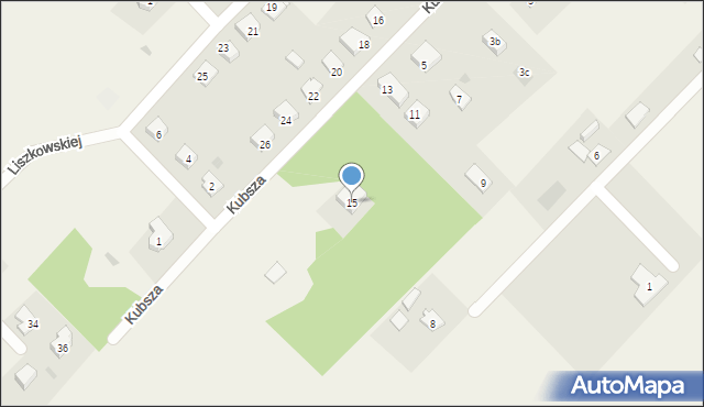 Laskowice, Kubsza Franciszka Wilhelma, ks., 15, mapa Laskowice