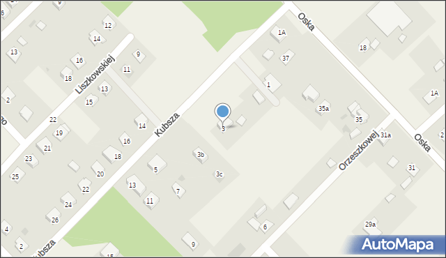 Laskowice, Kubsza Franciszka Wilhelma, ks., 3, mapa Laskowice