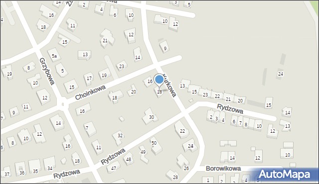 Leszno, Kurkowa, 18, mapa Leszno