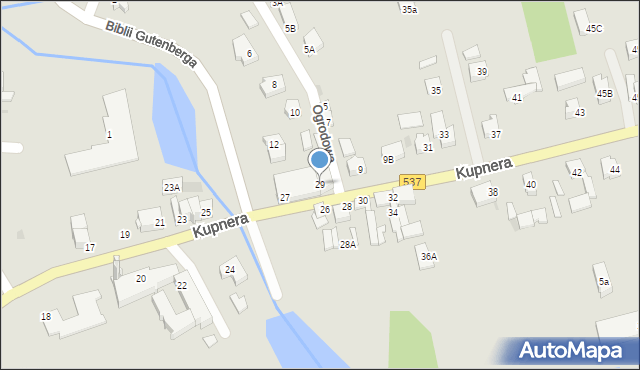 Lubawa, Kupnera, 29, mapa Lubawa