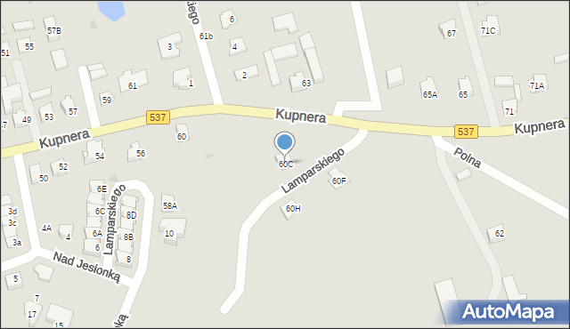 Lubawa, Kupnera, 60C, mapa Lubawa