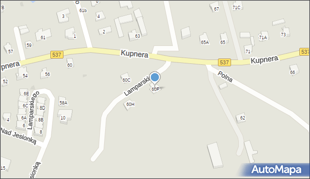 Lubawa, Kupnera, 60F, mapa Lubawa