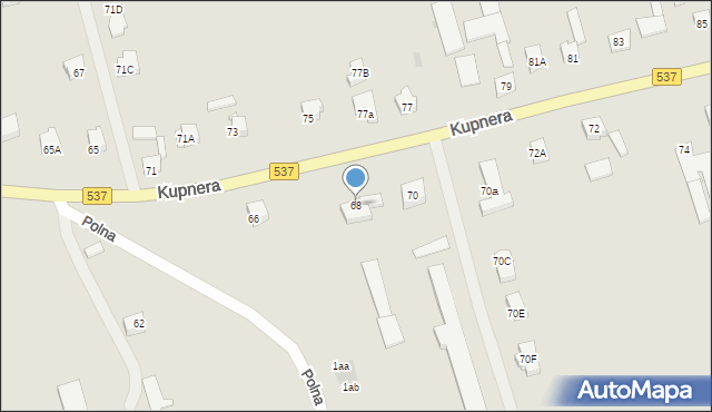 Lubawa, Kupnera, 68, mapa Lubawa