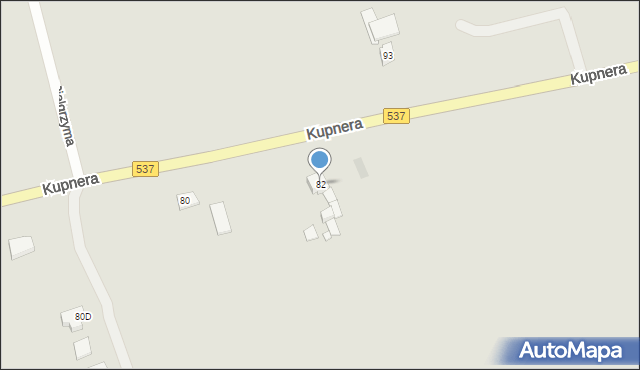 Lubawa, Kupnera, 82, mapa Lubawa