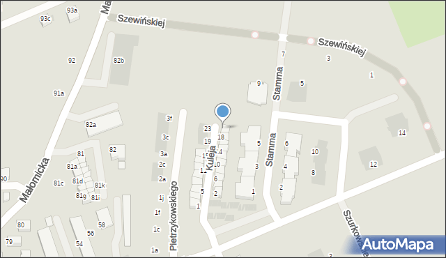 Lubin, Kuleja Jerzego, 20, mapa Lubin