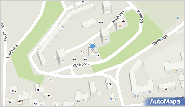 Lublin, Kustronia Józefa, 4, mapa Lublina