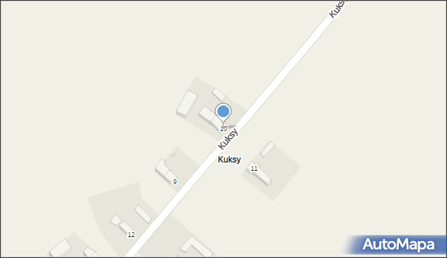 Morany, Kuksy, 10, mapa Morany