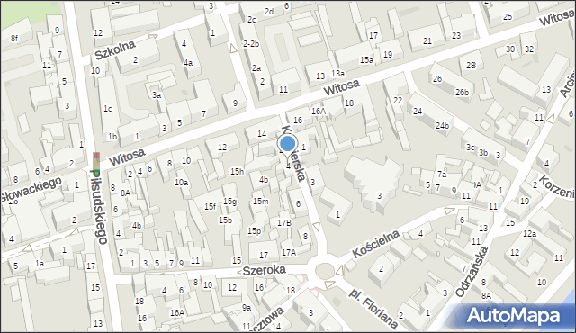 Nowa Sól, Kuśnierska, 4, mapa Nowa Sól