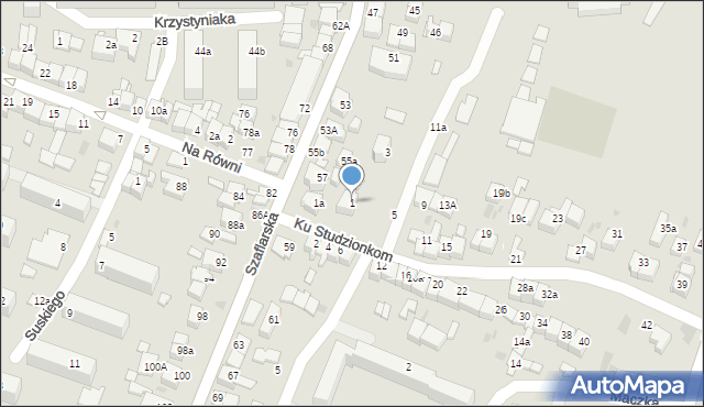 Nowy Targ, Ku Studzionkom, 1, mapa Nowego Targu