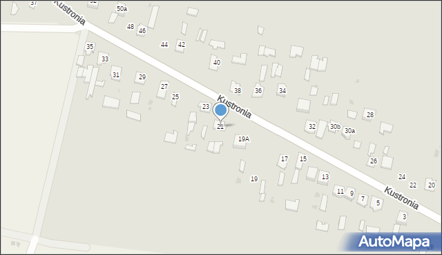 Oleszyce, Kustronia Józefa, gen., 21, mapa Oleszyce