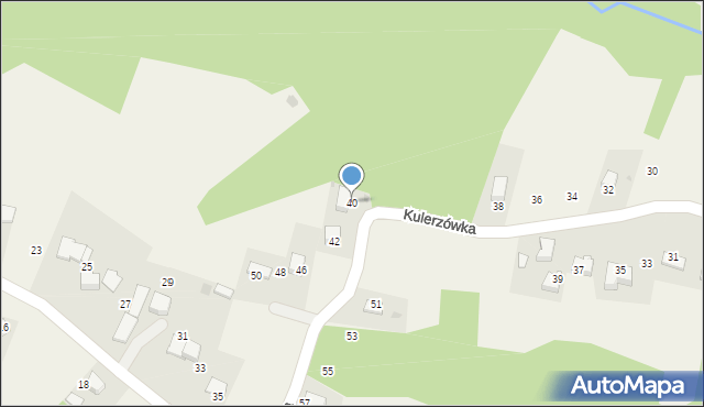 Olszowice, Kulerzówka, 40, mapa Olszowice