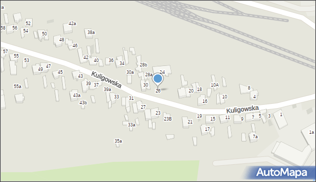 Opoczno, Kuligowska, 26, mapa Opoczno