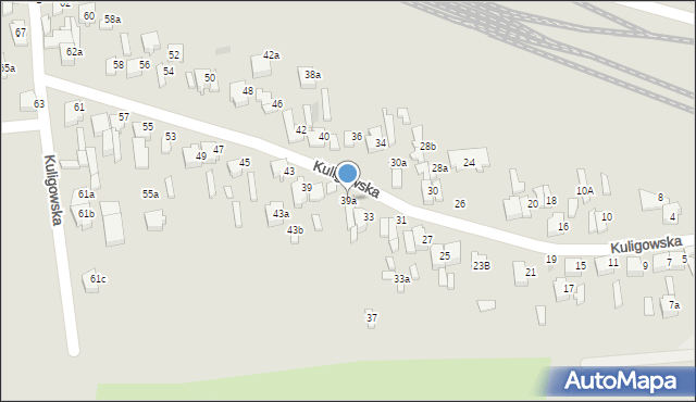 Opoczno, Kuligowska, 39a, mapa Opoczno