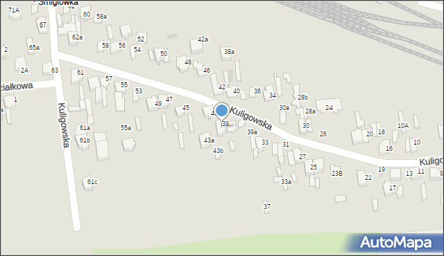 Opoczno, Kuligowska, 41, mapa Opoczno