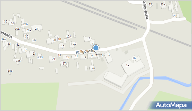 Opoczno, Kuligowska, 5, mapa Opoczno