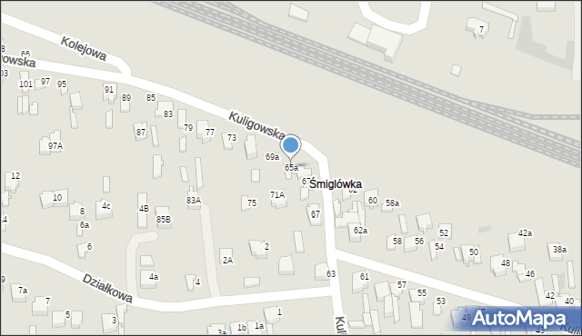 Opoczno, Kuligowska, 65a, mapa Opoczno