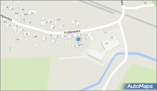 Opoczno, Kuligowska, 7a, mapa Opoczno