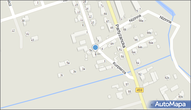 Opole, Kurpierza Franciszka, 5, mapa Opola