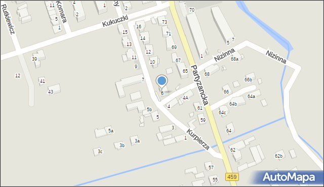 Opole, Kurpierza Franciszka, 6, mapa Opola
