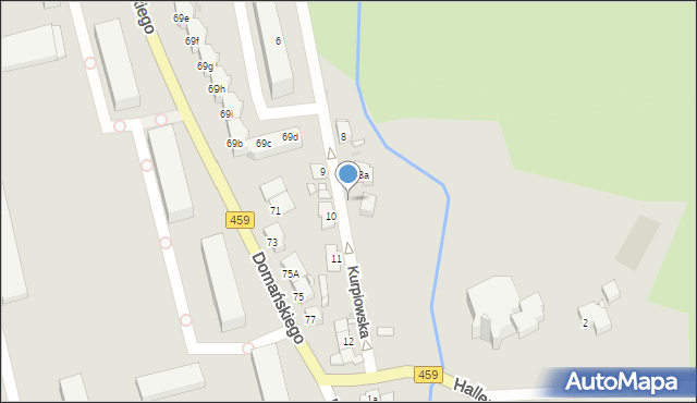 Opole, Kurpiowska, 14, mapa Opola