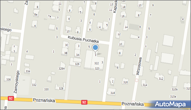 Ożarów Mazowiecki, Kubusia Puchatka, 1, mapa Ożarów Mazowiecki
