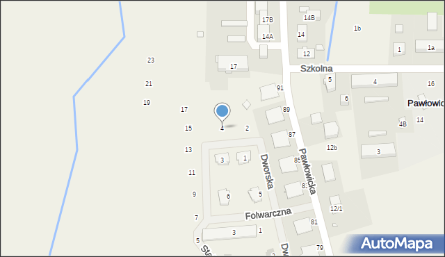 Pawłowice, Kuźnicza, 4, mapa Pawłowice