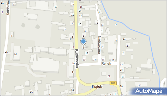 Piątek, Kutnowska, 2, mapa Piątek