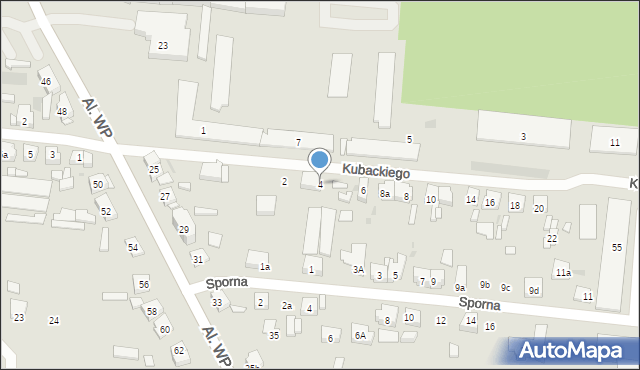 Pleszew, Kubackiego, 4, mapa Pleszew