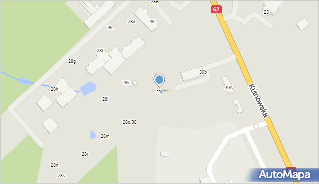 Płock, Kutnowska, 28j, mapa Płock