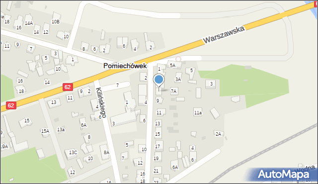 Pomiechówek, Kupiecka, 7, mapa Pomiechówek