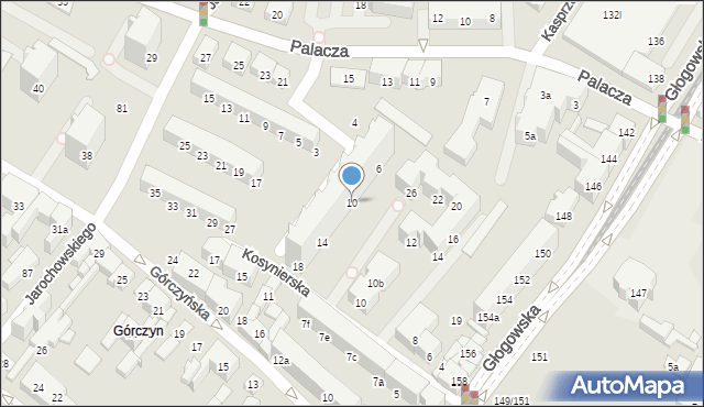 Poznań, Kuźnicza, 10, mapa Poznania