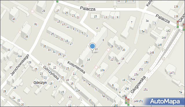 Poznań, Kuźnicza, 12, mapa Poznania