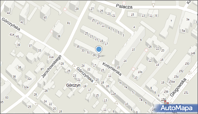 Poznań, Kuźnicza, 27, mapa Poznania