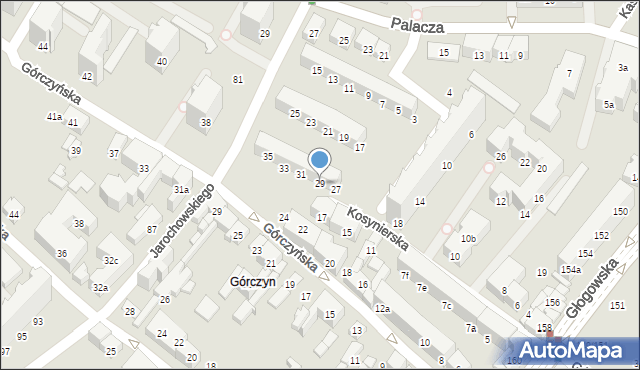 Poznań, Kuźnicza, 29, mapa Poznania