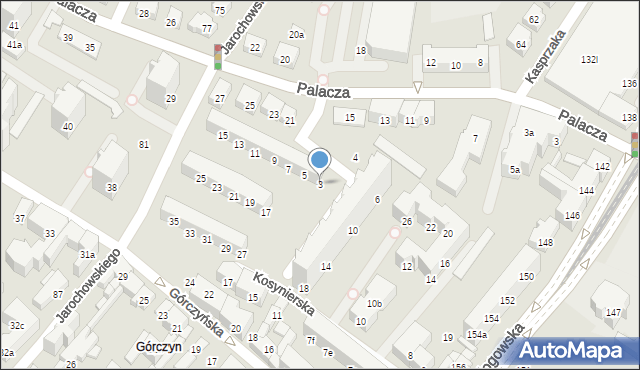 Poznań, Kuźnicza, 3, mapa Poznania