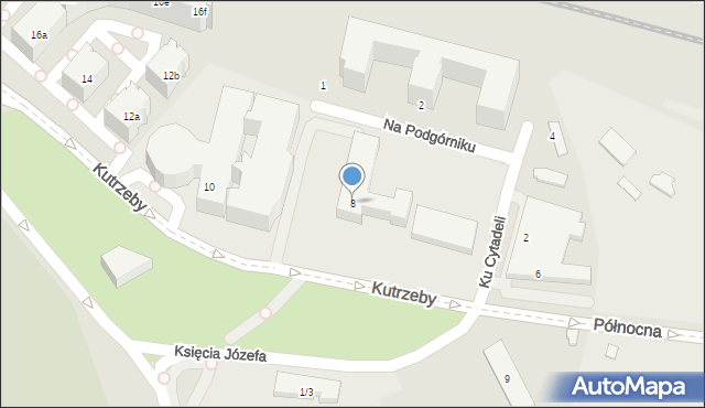 Poznań, Kutrzeby Tadeusza, gen., 8, mapa Poznania