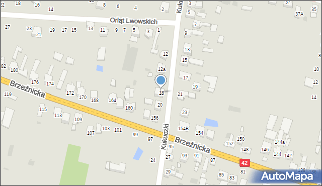 Radomsko, Kukuczki Jerzego, 18, mapa Radomsko