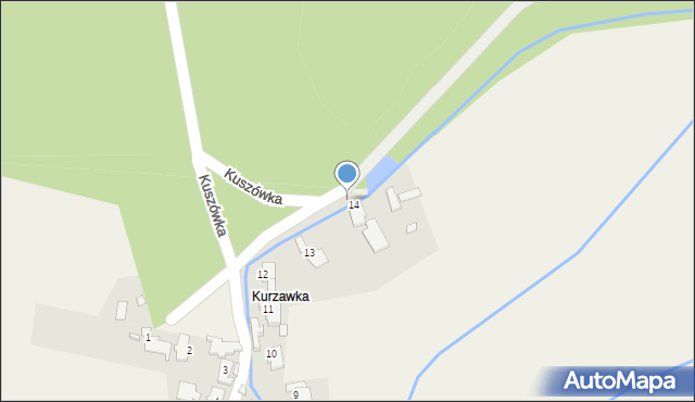 Raszowa, Kuszówka, 15, mapa Raszowa