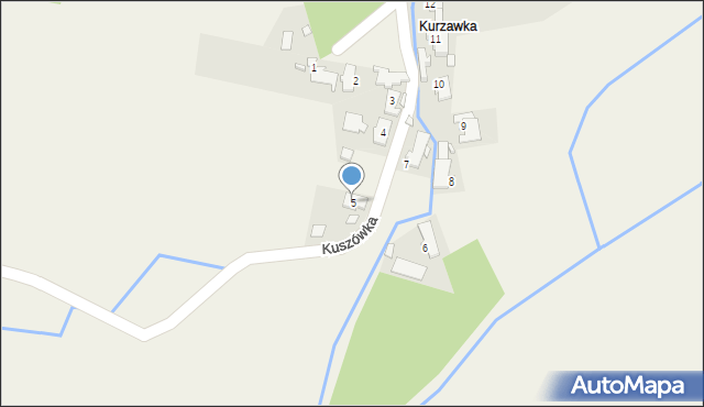 Raszowa, Kuszówka, 5, mapa Raszowa