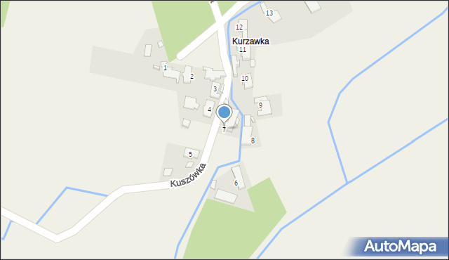 Raszowa, Kuszówka, 7, mapa Raszowa