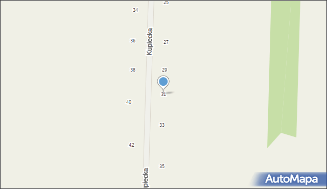 Różanka, Kupiecka, 31, mapa Różanka