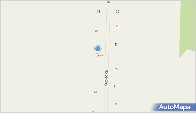 Różanka, Kupiecka, 42, mapa Różanka