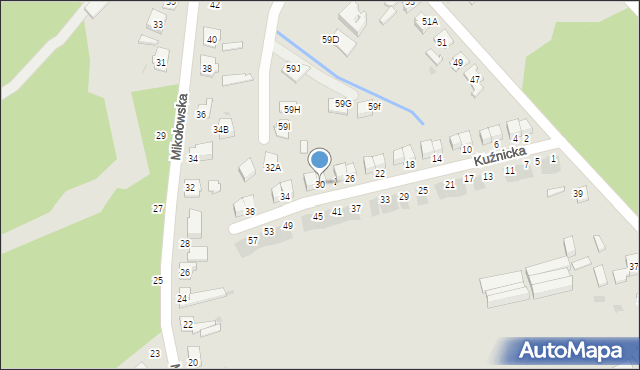 Ruda Śląska, Kuźnicka, 30, mapa Rudy Śląskiej