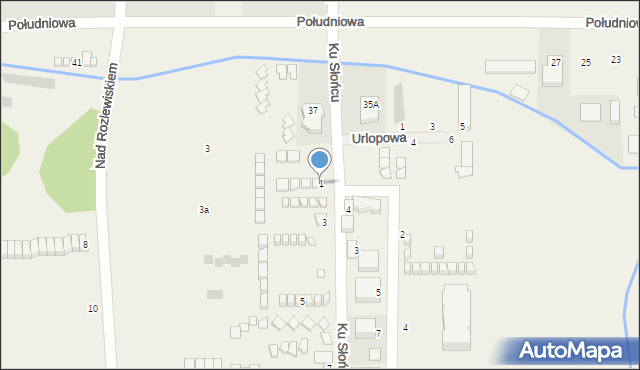 Sarbinowo, Ku Słońcu, 1, mapa Sarbinowo