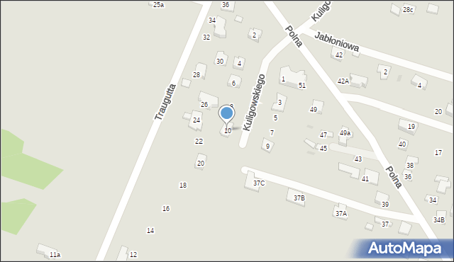 Serock, Kuligowskiego Franciszka, ks., 10, mapa Serock