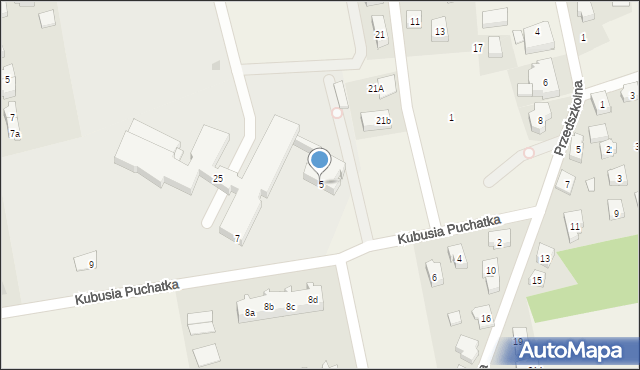 Sierakowice, Kubusia Puchatka, 5, mapa Sierakowice