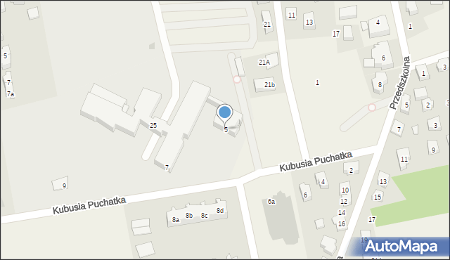 Sierakowice, Kubusia Puchatka, 5, mapa Sierakowice